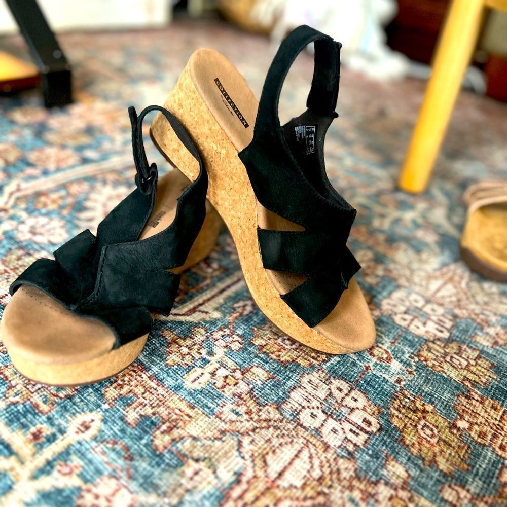Clarks Collection Wedge Sandals S :10